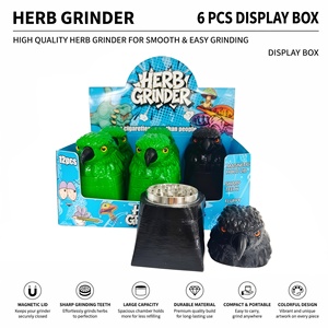 Wholesale Cute and Creative New Premium 3-Layer Modern <b>Herb</b> <b>Grinder</b> Made in China Zinc Alloy Tobacco <b>Herb</b> <b>Grinder</b> - Product Image 1
