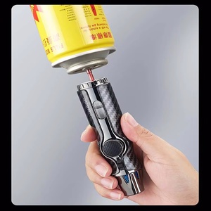 Encendedor de soplete de Metal personalizado de diseño moderno al por mayor para cigarros, cocina, encendedor de soplete de barbacoa recargable de Gas culinario - Product Image 5