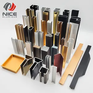 Customize All Kinds Aluminum Profile Extrusion Perfil De Aluminio Extruded Aluminium Wardrobe Cabinet Frame For Door And Window