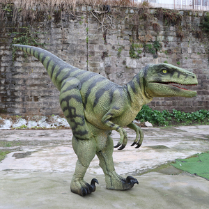 Costume de dinosaure réaliste de haute qualité, Velociraptor vert, taille réelle pour adulte, parc à thème, musée - Product Image 4
