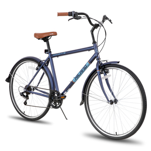 JOYKIE HILAND <span class=keywords><strong>Bicicleta</strong></span> <span class=keywords><strong>de</strong></span> Ciudad Personalizable 700C <span class=keywords><strong>de</strong></span> Alta Calidad con Marco <span class=keywords><strong>de</strong></span> Acero Hi-Ten 7 Velocidades <span class=keywords><strong>Bicicleta</strong></span> Cruiser <span class=keywords><strong>para</strong></span> Hombres y Mujeres - Product Image 2