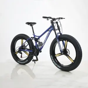 2024 new Fat tire bicycle 26 inch large tire heavy duty fat wheel mountain bike /21 speed mountain snow bike with big fat