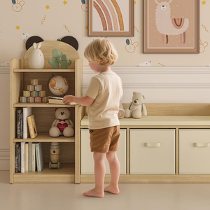 Étagère à livres en bois à 4 niveaux pour enfants, bibliothèque pour chambre d'enfant, salle de jeux, crèche - Product Image 6