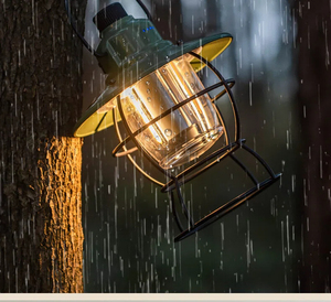 Nuova Lampada da Campeggio per Esterni con Lunga Durata della Batteria, Lanterna da Tenda Retrò Ricaricabile per Atmosfera da Campeggio - Product Image 1