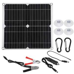 Panel solar monocristalino de 100W, controlador dual USB de 18V/5V, sistema de batería fotovoltaica multifuncional MPPT, cargador solar - Product Image 6