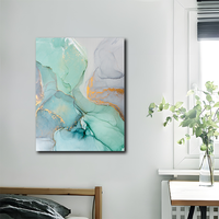 Vente en gros Art mural abstrait en marbre Peinture décorative nordique pour la décoration intérieure