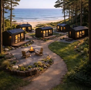 Casa Prefabricada Portátil de Acero Ligero y Duradero, Diseño Impermeable para Jardín o Taller Moderno - Product Image 6