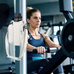 Sac <span class=keywords><strong>de</strong></span> sport magnétique en néoprène avec logo personnalisé, porte-bouteille d'eau avec sangle, <span class=keywords><strong>poche</strong></span> transparente pour téléphone à écran tactile, pour le sport et la remise en forme - Product Image 5