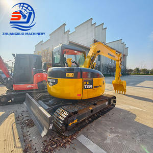 Excavadora Compacta Usada Komatsu PC78 US con Cuchilla Angular, Cabina con Aire Acondicionado y Enganche Rápido, Certificación CE para Tuberías y Demolición - Product Image 3