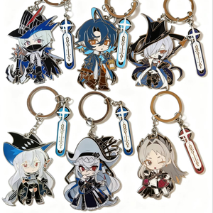 พวงกุญแจแผ่นเคลือบสีทองแบบนิ่มพวงกุญแจพิมพ์ลายสกรีนโลโก้ตามสั่ง - Product Image 1