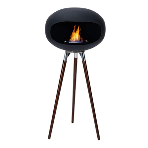 Soporte <span class=keywords><strong>de</strong></span> <span class=keywords><strong>Chimenea</strong></span> Metálico Moderno con Base Alta, para <span class=keywords><strong>Bioetanol</strong></span>, Portátil, sin Humo, Decorativo, para Uso en Interiores y Exteriores - Product Image 1