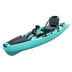 Hitorebike — kayak de pêche avec pédales, dispositif en plastique LLDPE, mains libres, siège unique, 11,5 pieds