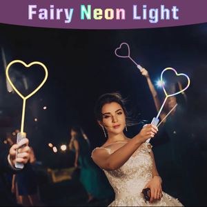 Star <b>LED</b> Neon Party <b>Lights</b> Flashing Heart-Shaped Glow Toy Plastic <b>Light</b>-Up Wand for Halloween Christmas Valentine's Day - Product Image 4