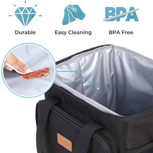 Sac isotherme portable à fermeture éclair, grande capacité, imperméable, avec logo personnalisé, pour pique-nique, boîte à lunch, sac de transport pour adultes, femmes et hommes - Product Image 2
