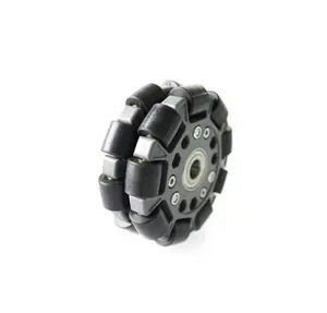 100mm Double Plastic Plate Omni Wheel With Central Bearing 14060