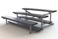 JUYI JY-717 - Sièges de tribune en aluminium pour l'extérieur - Système de sièges de gymnase - Tribune sportive - Tribunes portables et mobiles pour l'extérieur