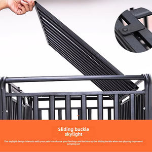 Große Metall Zwinger Hunde käfige Haus zwei Türen quadratische Kiste Rohr Eisen und Kunststoffs chale Paletten kasten Verpackung - Product Image 5