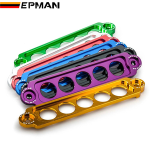 EPMAN Racingแบตเตอรี่อลูมิเนียมTie Down Mountวงเล็บรั้งบาร์ล็อคชุ<span class=keywords><strong>ด</strong></span>สําหรับHonda Civic SI 02-05 EP-DPJ002C - Product Image 6