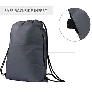 <b>Drawstring</b> Bags Sports Gym <b>Backpack</b> Pull String <b>Backpacks</b> Cinch Tote Bag - Product Image 3