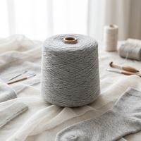 21S 5# High Tenacity Raw Grey Polyester Yarn for Garment Casual Wear Knitting