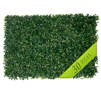 SELECTSHOP 30 Pièces de Feuillage Artificiel en Plastique, Décoration Murale Réaliste 60x40, Installation Facile Extérieure, Aspect Naturel