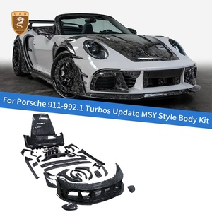 Kit Carrozzeria Widebody in Fibra di Carbonio Forgiata Stile MSY per Porsche <span class=keywords><strong>911</strong></span> 992.1 Turbo S: Paraurti, Cofano Motore, Minigonne Laterali e Parafanghi Allargati - Product Image 1