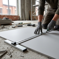 Panneau architectural Easygreen en fibrociment à joint vertical, rainuré, pour revêtement intérieur/extérieur ignifuge
