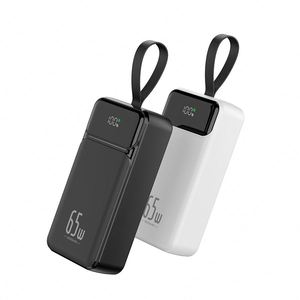 พาวเวอร์แบงค์แบบพกพา 65W ชาร์จเร็ว 30000mAh ที่ชาร์จแล็ปท็อปคุณภาพเยี่ยม วัสดุ PVC แข็งแรง ช่องเสียบ USB คู่ สำหรับโทรศัพท์มือถือ - Product Image 1