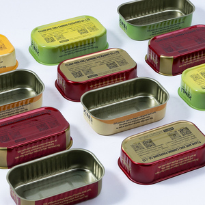 <span class=keywords><strong>Lata</strong></span> Rectangular para Sardinas de 125g, Apta para Alimentos, Metálica, Vacía, con Apertura Fácil - Product Image 3