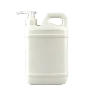 1.5Liter empty HDPE Square shoulder plastic dishwashing liquid bottle /lotion bottle with pump