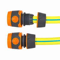 Raccords de jardinage 3/4 pouce en plastique orange et noir, raccord rapide en PVC pour tuyau, pression 150 bars, prise directe BS