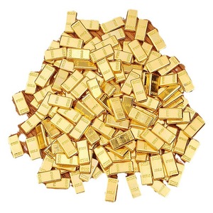 Vente en gros de lingots d'<span class=keywords><strong>or</strong></span> en alliage massif, fausses pépites d'<span class=keywords><strong>or</strong></span> pour décoration intérieure et cadeau, mini-monnaies en laiton plaqué pour présentation décorative - Product Image 5