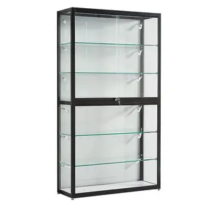 Display Furniture for Retail Shop Low Price Glass Display Cabinet Lockable Display Showcase with Led Light