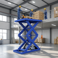 Table élévatrice fixe standard de 1 à 13 pieds avec rampe, vitesse de descente réglable, tension personnalisée, capacité de charge de 880 lb à 17600 lb