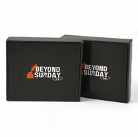 Boîte d'expédition en carton ondulé brun recyclable avec impression personnalisée en couleur pour la vente en ligne