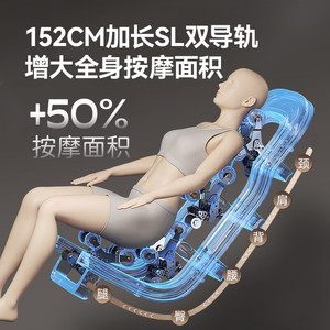 AUX Home Massage Chair LH17 SL Rail 4D Robotic Hand Full Body Massage With Heating And Airbags For Relaxation - Product Image 3