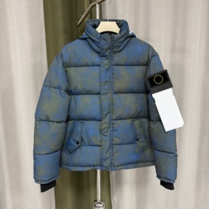 Veste matelassée vintage à capuche en coton, avec empiècements circulaires aux manches carrées, coupe ample, pour l'hiver, disponible en trois couleurs - Product Image 4