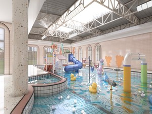 Parque Acuático Interior HELLO CAT con Piscina <span class=keywords><strong>de</strong></span> Pelotas y Toboganes <span class=keywords><strong>para</strong></span> Niños y <span class=keywords><strong>Adultos</strong></span> - Product Image 4