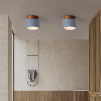 Japonés Wabi-Sabi moderno LED techo Retro creativo pequeña cueva amarilla piedra para entrada pasillo porche balcón dormitorio