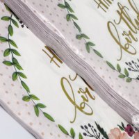 Serviettes en papier personnalisées avec logo imprimé en gros, biodégradables, jetables, pour hôtel, café, restaurant