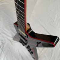 Red Lighting Dimebag Black Wash.bu.n Maple Neck Custom Electric Guitar 6 Steel Strings Fast Ship in Stock