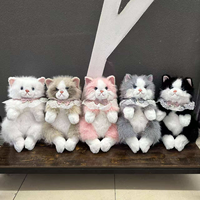 Nouvelle Peluche Chat Réaliste Qui Moaie, Sac de Transport Chat Ragdoll, Poupée en Peluche Réconfortante, Cadeau pour Toutes Occasions, Sac de Transport Animal en Peluche