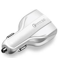 QC3.0 — chargeur Portable rapide à 2 ports, 6.8A, LED, double Port USB PD, pour voiture, avec Port de Type C