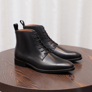 Botas de Invierno 2025 con Cordones, Punta en Pico, Estilo Casual de Negocios, de Cuero Genuino, Zapatos Elevadores para Caballero, Ideales para Reuniones y Fiestas - Product Image 1