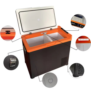 Dual-khu năng lượng mặt trời Powered 12V 24V ABS Chất liệu refrirator Tủ đông với máy nén cho nhà hoặc vùng sâu vùng xa - Product Image 1