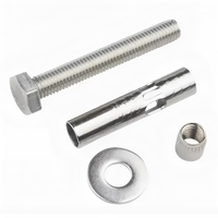 Boulons d'ancrage à expansion M8X60mm plaqués zinc jaune