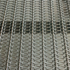 पारंपरिक मेष बेल्ट स्टेनलेस स्टील वायर जाल चेन लिंक कन्वेयर बेल्ट सुखाने के लिए कन्वेयर बेल्ट - Product Image 2