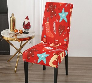 Giáng sinh ghế Bìa mới trang trí ăn uống ghế Bìa kỳ nghỉ trang trí đàn hồi ghế Bìa - Product Image 2