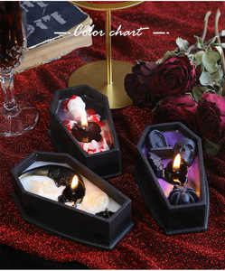 เทียนหอมโลงศพรูปแวมไพร์รูปหัวกะโหลกดีไซน์สำหรับคริสต์มาสแบบ DIY ทันสมัยทำด้วยมือ - Product Image 6