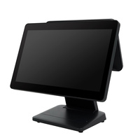 PSJ8600 Machine de point de vente à double écran tactile pliable et réglable, système d'exploitation Windows/Android/Linux, Bluetooth/Wi-Fi 6